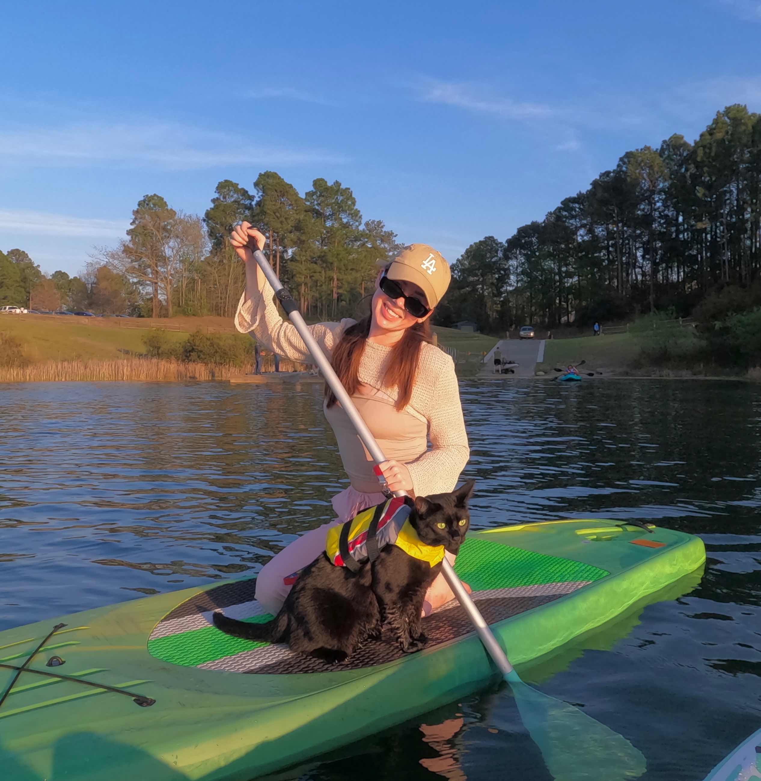 Liza from the Purrfect Paddle crew