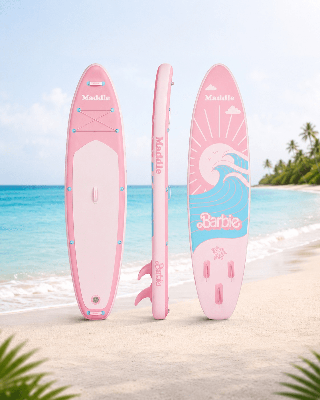 Premium Signature Inflatable Paddle Board (Light Pink)
