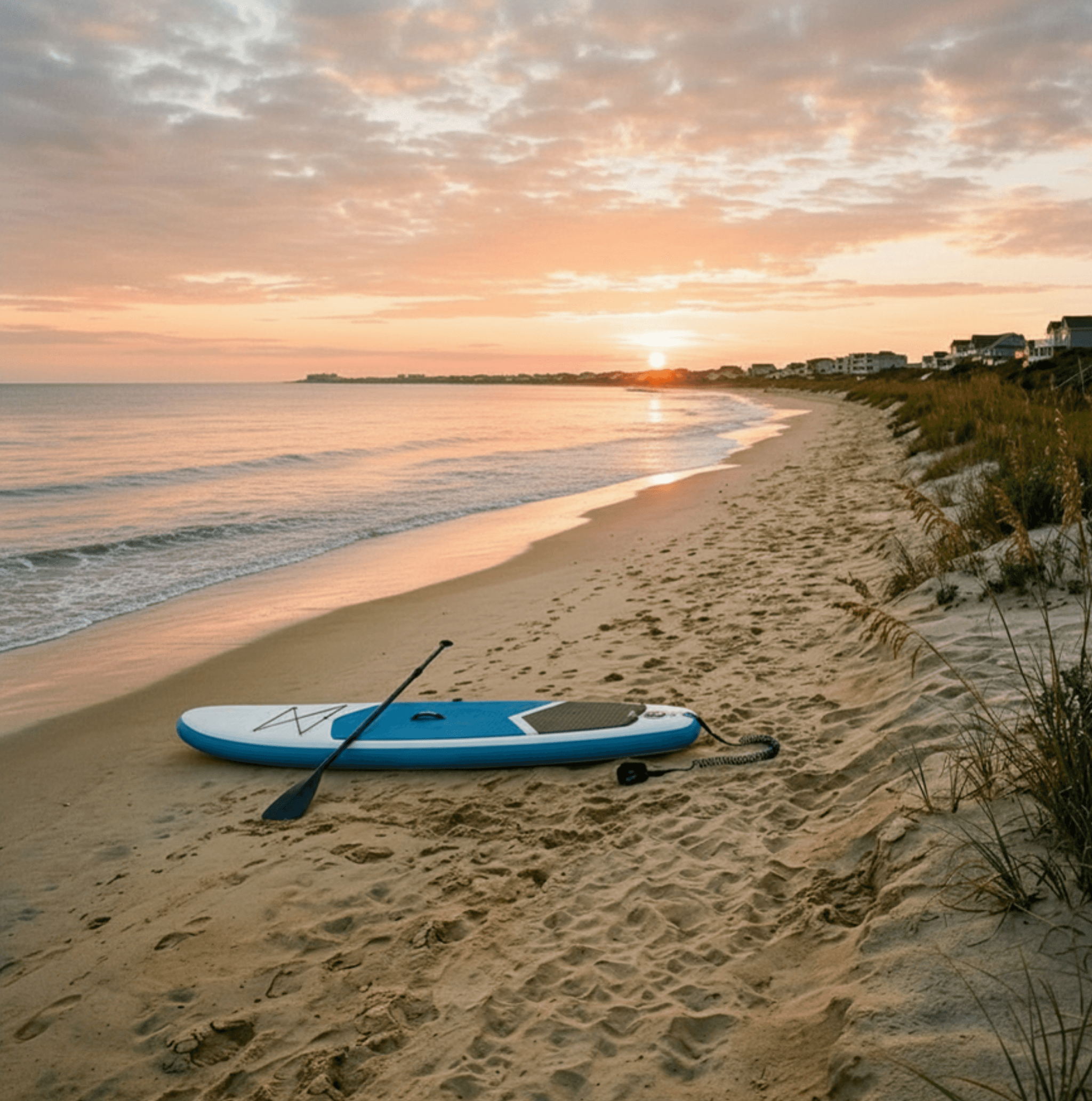 Paddleboard on the beach